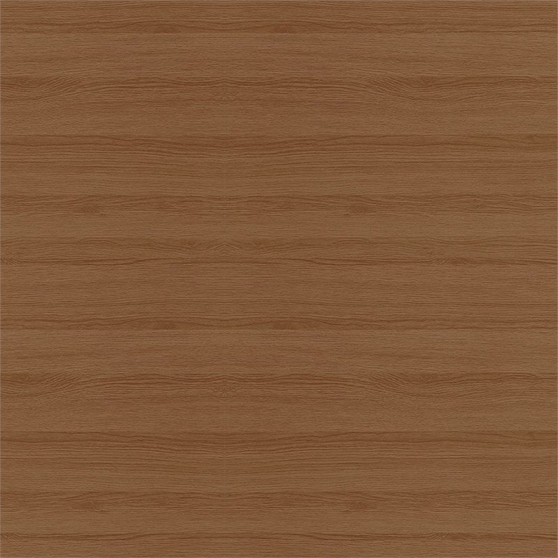 Manhattan Comfort Hampton 6-Shelf Wood Display Cabinet in Maple/Off White