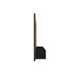 Manhattan Comfort Vernon Floating Wood Entertainment Center in Brown/Black