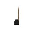 Manhattan Comfort Vernon Floating Wood Entertainment Center in Brown/Black