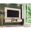 Manhattan Comfort Vernon Floating Wood Entertainment Center in Off White
