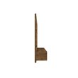 Manhattan Comfort Vernon Floating Wood Entertainment Center in Brown