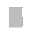 Manhattan Comfort Hampton Wood Home Office Desk with 3 Cubby Spaces in White
