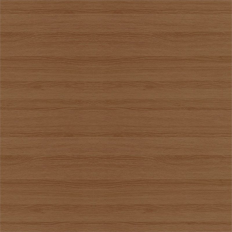 Manhattan Comfort Hampton Wood Home Office Desk with 3 Cubby Spaces in Maple