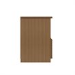 Manhattan Comfort Hampton Wood Home Office Desk with 3 Cubby Spaces in Maple