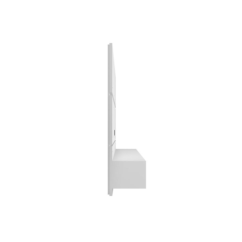 Manhattan Comfort Vernon Floating Wood Entertainment Center in White