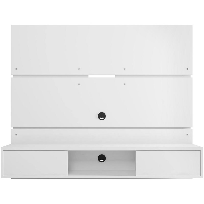 Manhattan Comfort Vernon Floating Wood Entertainment Center in White