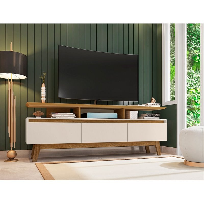 Manhattan Comfort Yonkers Wood TV Stand for TVs up to 65