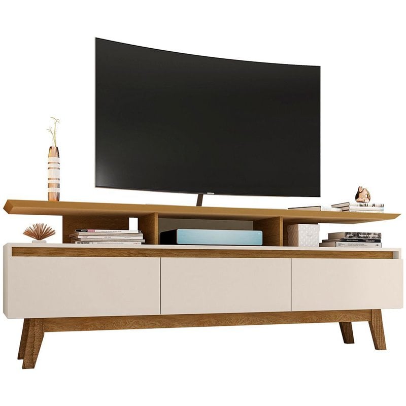 Manhattan Comfort Yonkers Wood TV Stand for TVs up to 65