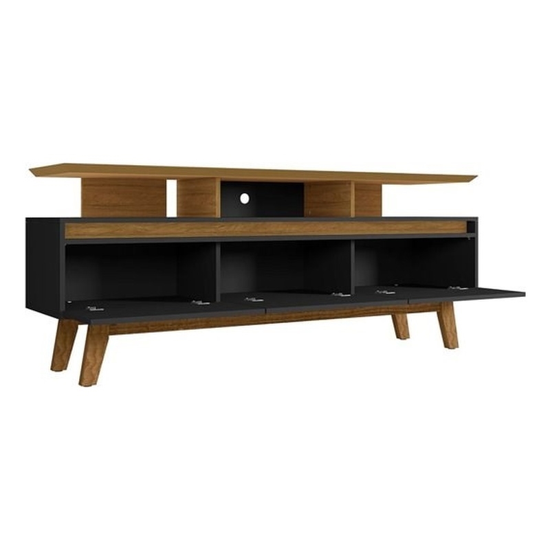Manhattan Comfort Yonkers Wood TV Stand for TVs up to 65