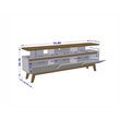 Manhattan Comfort Yonkers Wood TV Stand for TVs up to 65