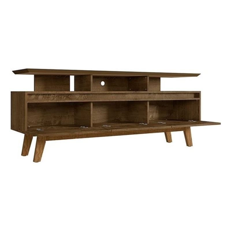 Manhattan Comfort Yonkers Wood TV Stand for TVs up to 65