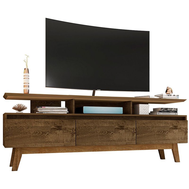 Manhattan Comfort Yonkers Wood TV Stand for TVs up to 65