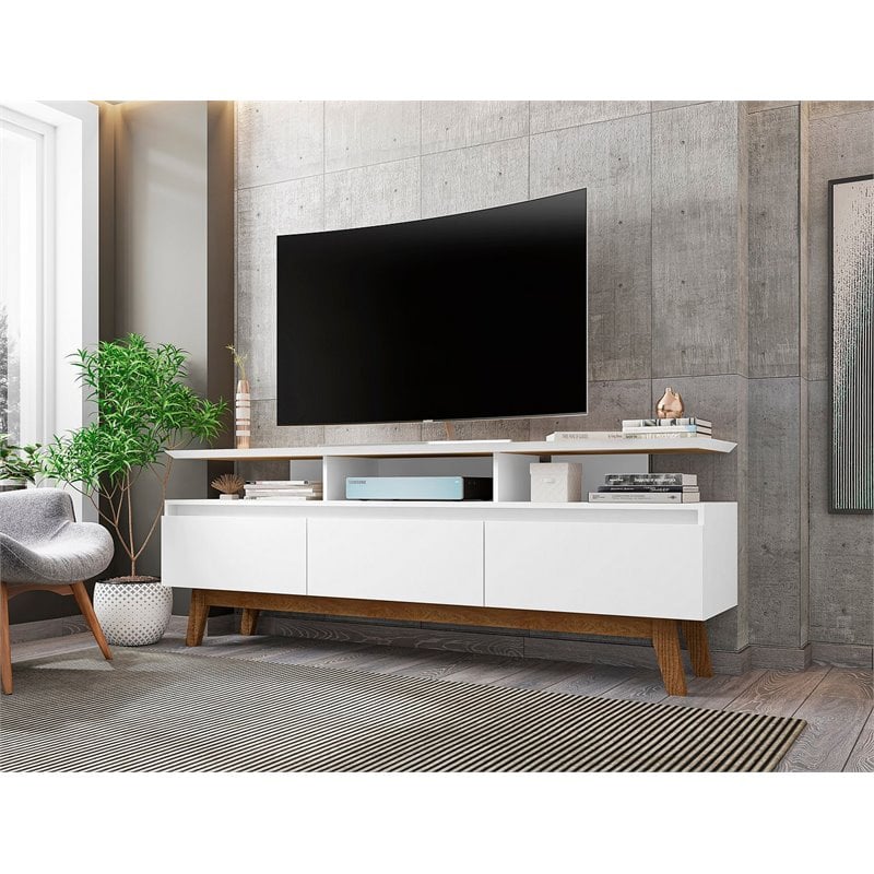 Manhattan Comfort Yonkers Wood TV Stand for TVs up to 65