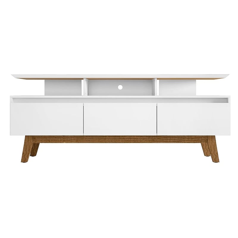 Manhattan Comfort Yonkers Wood TV Stand for TVs up to 65