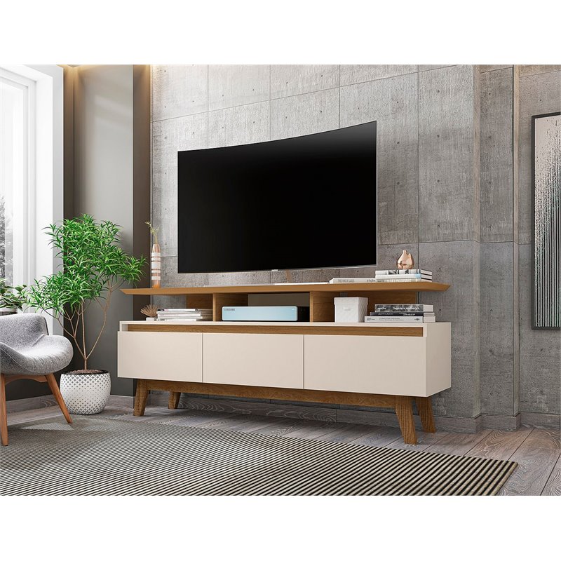 Manhattan Comfort Yonkers Wood TV Stand for TVs up to 60