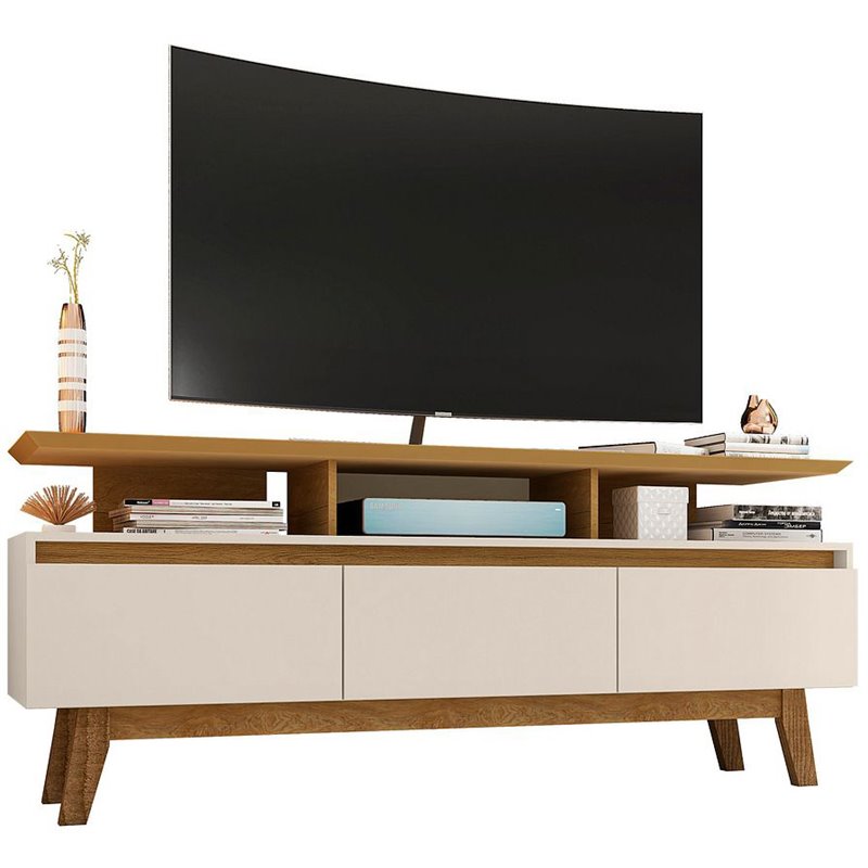 Manhattan Comfort Yonkers Wood TV Stand for TVs up to 60