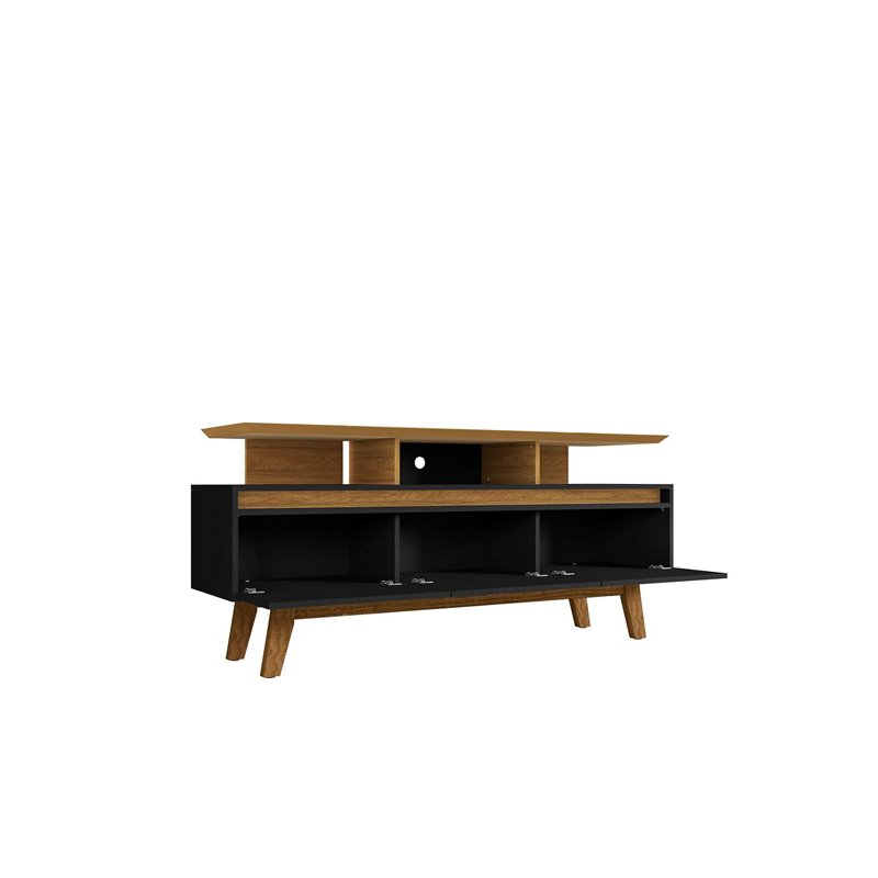 Manhattan Comfort Yonkers Wood TV Stand for TVs up to 60