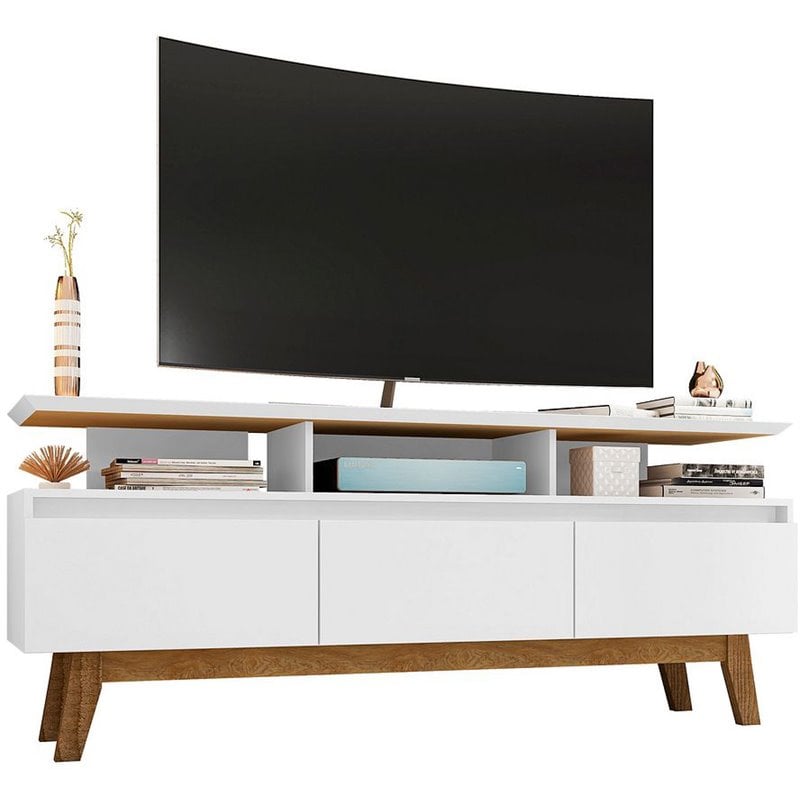 Manhattan Comfort Yonkers Wood TV Stand for TVs up to 60