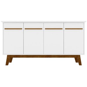 Manhattan Comfort Yonkers 63&quotW Solid Wood Sideboard in White