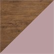 Manhattan Comfort Rockefeller 10-Drawer Wood Dresser in Pink/Natural