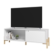 Manhattan Comfort Bowery 2 Shelves Wood TV Stand for TVs up to 50