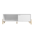 Manhattan Comfort Bowery 2 Shelves Wood TV Stand for TVs up to 50