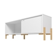 Manhattan Comfort Bowery 2 Shelves Wood TV Stand for TVs up to 50