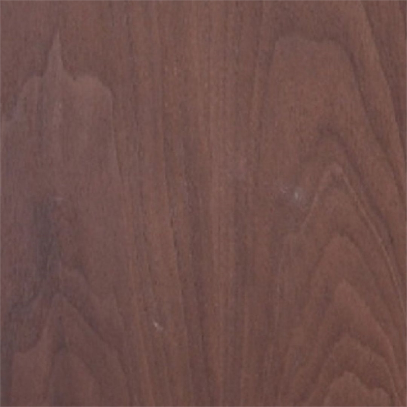 Manhattan Comfort Brookside AshWood Veneer End Table in Walnut Brown