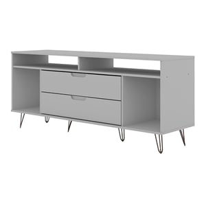 Manhattan Comfort Rockefeller Wood TV Stand for TVs up to 60&quot in White