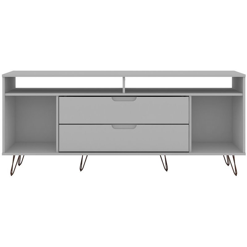 Manhattan Comfort Rockefeller Wood TV Stand for TVs up to 60