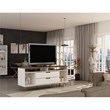 Manhattan Comfort Rockefeller Wood TV Stand for TVs up to 60