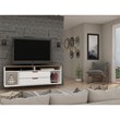 Manhattan Comfort Rockefeller Wood TV Stand for TVs up to 60