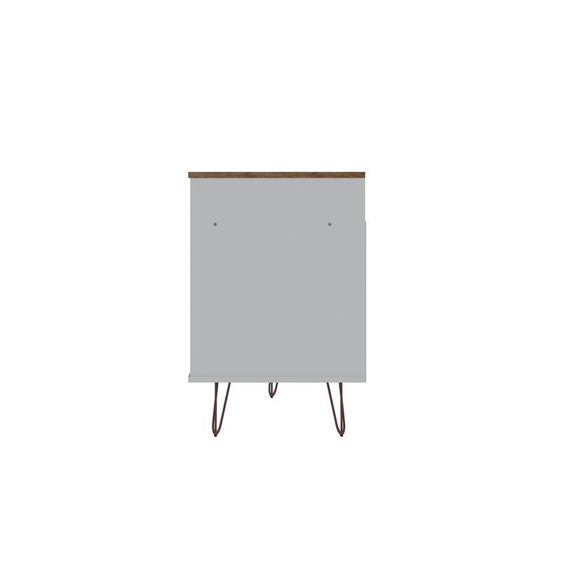 Manhattan Comfort Rockefeller Wood TV Stand for TVs up to 60