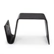 Manhattan Comfort Brookside AshWood Veneer End Table in Black