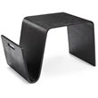Manhattan Comfort Brookside AshWood Veneer End Table in Black