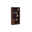 Manhattan Comfort Olinda 5 Shelves Wood Bookcase in Nut Brown