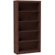 Manhattan Comfort Olinda 5 Shelves Wood Bookcase in Nut Brown