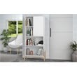 Manhattan Comfort Bowery 5-Shelf Solid Wood Bookcase in White