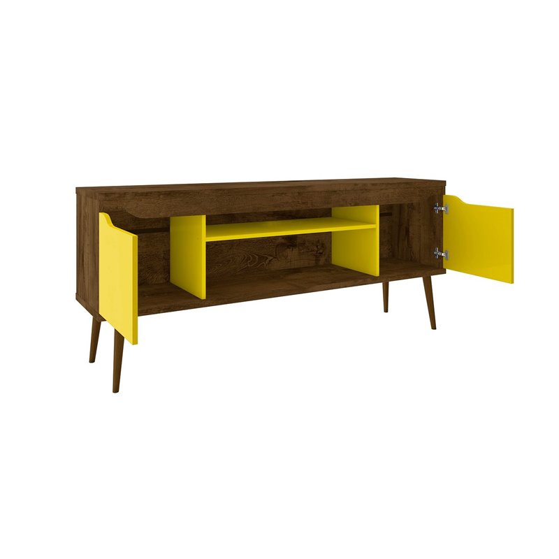 Manhattan Comfort Bradley Wood TV Stand for TVs up to 60