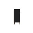 Manhattan Comfort Bradley 4 Shelves Wood Buffet Stand in Black