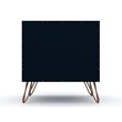 Manhattan Comfort Rockefeller 1-Drawer Wood Nightstand in Blue (Set of 2)