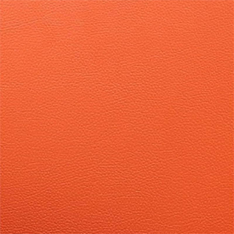 Manhattan Comfort Pelo Faux Leather Height Adjustable Accent Chair in Orange