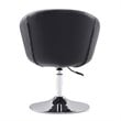 Manhattan Comfort Hopper Faux Leather Height Adjustable Chair in Black
