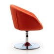 Manhattan Comfort Hopper Fabric Adjustable Height Accent Chair in Orange