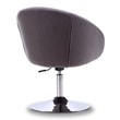 Manhattan Comfort Hopper Fabric Adjustable Height Accent Chair in Gray