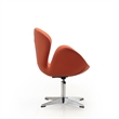 Manhattan Comfort Raspberry Fabric Height Adjustable Chair in Orange