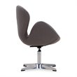Manhattan Comfort Raspberry Fabric Height Adjustable Chair in Gray