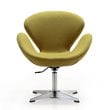 Manhattan Comfort Raspberry Fabric Height Adjustable Chair in Green