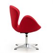 Manhattan Comfort Raspberry Fabric Height Adjustable Chair in Red