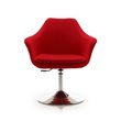 Manhattan Comfort Kinsey Fabric Adjustable Height Accent Chair in Red